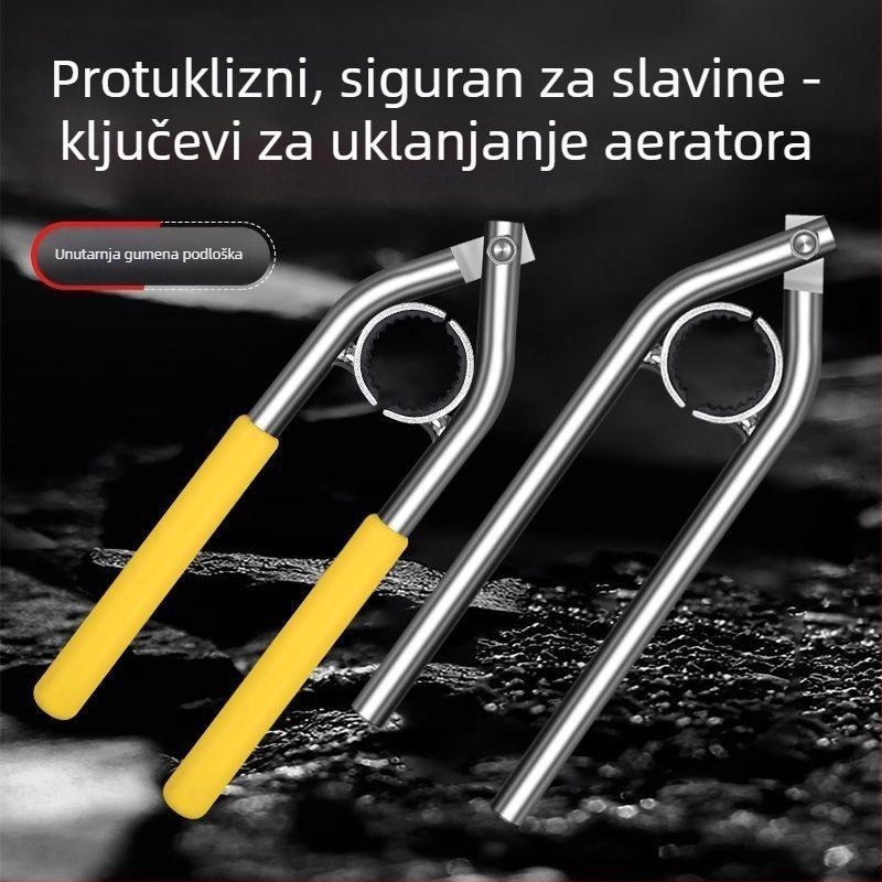 Alat za uklanjanje aeratora slavine s kliještima – karbonska čeljust/plastika, moderni minimalistički dizajn, Jiang self-flow