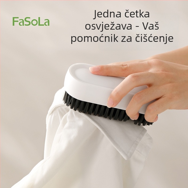 FaSoLa Četka za cipe s dugačkim držalom, mekani dlačice koje ne oštećuju cipele; četka za čišćenje protiv začepljenja; materijali: HIPS, PP, PVC