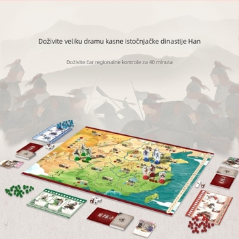 Yaofish Stolna igra Tri kraljevstva – multiplayer edukativna kartična igra za obitelj (Materijal: papir; Kategorija: kartice za društvenu igru; Obrazovanje djece; Razvoj vještina: komunikacija roditelj-dijete; Pogodno za sve uzraste)