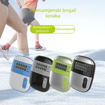 Pedometar s tajmerom, prijenosni višenamjenski pedometar, ABS materijal | HX marka