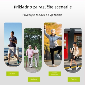 Pedometar s tajmerom, prijenosni višenamjenski pedometar, ABS materijal | HX marka