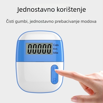 Pedometar s tajmerom, prijenosni višenamjenski pedometar, ABS materijal | HX marka