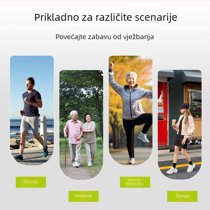 Pedometar s tajmerom, prijenosni višenamjenski pedometar, ABS materijal | HX marka