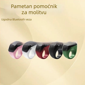 Pametni prsten s Bluetooth brojačem, AMOLED zaslon, USB punjenje, ABS narukvica
