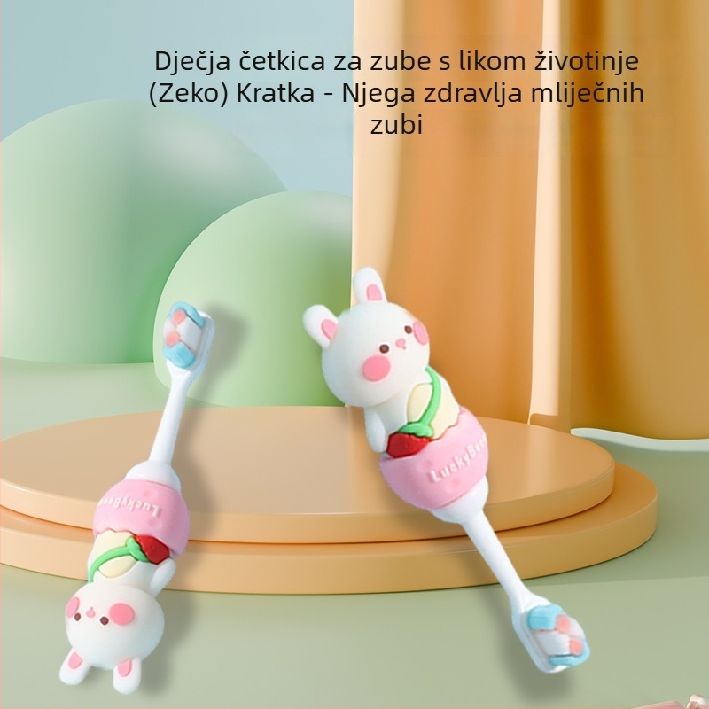 Ručna četkica za zube za djecu Happy Tooth Baby, ultra mekane čekinje, duljina 11,5 cm, model 054