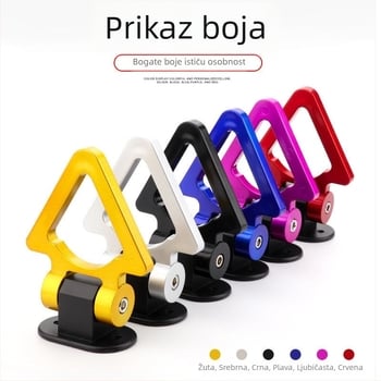 Crazy Glory Univerzalni automobilski dekorativni vučni kuk s ljepilnim pričvršćivanjem za prednji branik