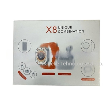 X8 Smartwatch set s Bluetooth pozivima, praćenje srčanog ritma, brojanje koraka, TFT zaslon, aluminijsko kućište