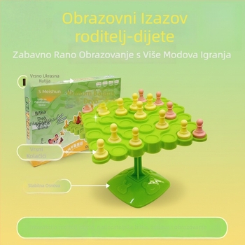 Balance Tree Edukativna društvena igra za djecu — interaktivni multiplayer trening koncentracije, plastika, brend Yishun, za dobne skupine 4–6, 7–14, 15–35