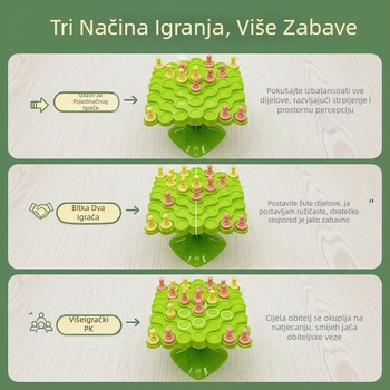 Balance Tree Edukativna društvena igra za djecu — interaktivni multiplayer trening koncentracije, plastika, brend Yishun, za dobne skupine 4–6, 7–14, 15–35