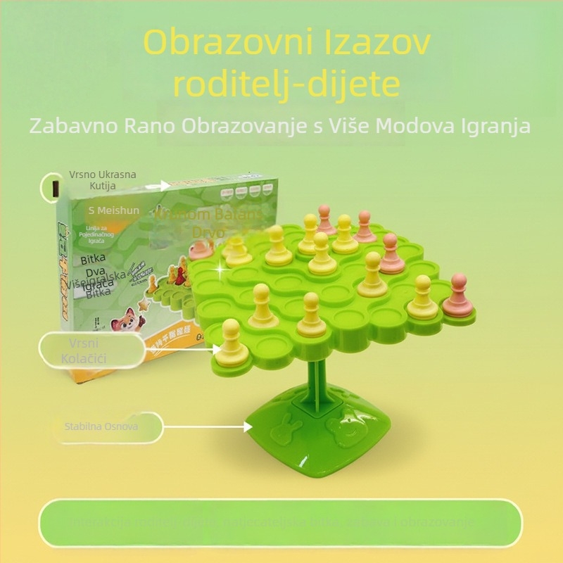 Balance Tree Edukativna društvena igra za djecu — interaktivni multiplayer trening koncentracije, plastika, brend Yishun, za dobne skupine 4–6, 7–14, 15–35