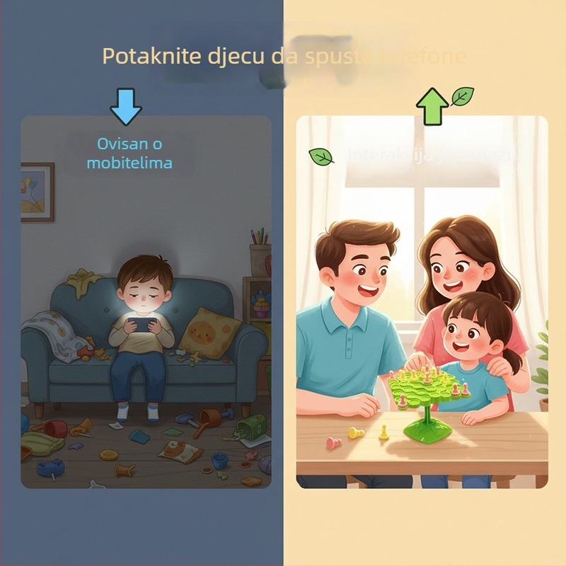 Balance Tree Edukativna društvena igra za djecu — interaktivni multiplayer trening koncentracije, plastika, brend Yishun, za dobne skupine 4–6, 7–14, 15–35