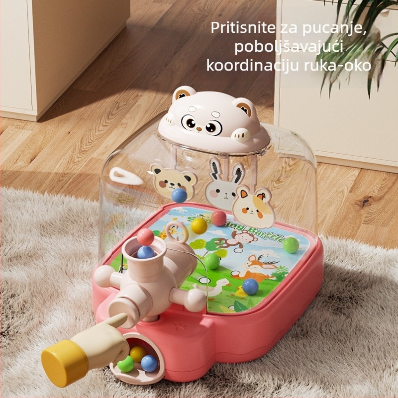 Plastična pinball igračka s tlačnim izbacivanjem – obrazovna stolna igra za djecu 4–6 godina, pakiranje u kutiji, marka Cojump