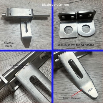Gujiu Jian Premium Mortise Lock – Vrata Buckle-Type brava, Nehrđajući čelik, Model: Premium Mortise Lock, Završna obrada: Mehaničko poliranje