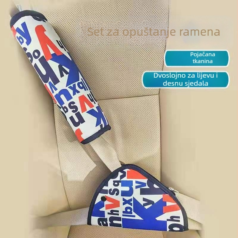 Dječji jastuk za sigurnosni pojas, Cartoon dizajn, 100% pamuk, Start Protection, težina 0,2 kg, podrijetlo Qingdao, tiskani logo OK
