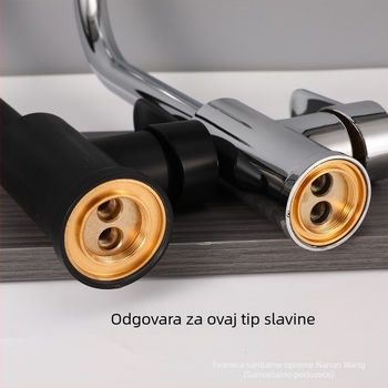 Cijev za dovod vode za WC, toplu i hladnu vodu, G1/2 priključak, opleten najlonski crijevo, otporno na eksploziju