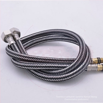 Cijev za dovod vode za WC, toplu i hladnu vodu, G1/2 priključak, opleten najlonski crijevo, otporno na eksploziju