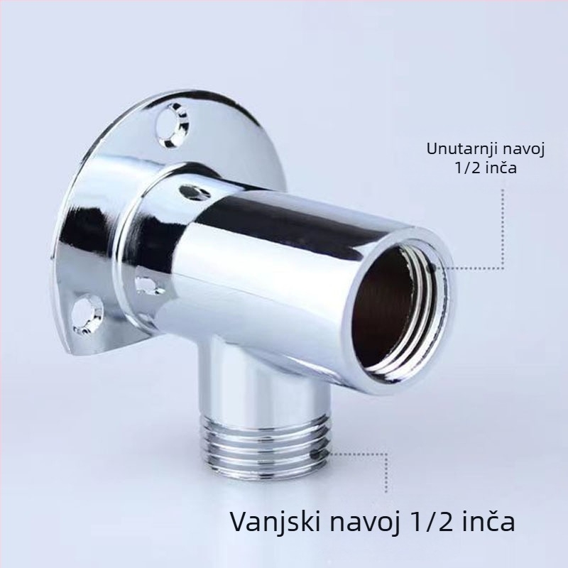 Četverokutna zidna baza za slavinu, skrivena i površinska montaža, bakar/nerđajući čelik, moderni minimalistički stil