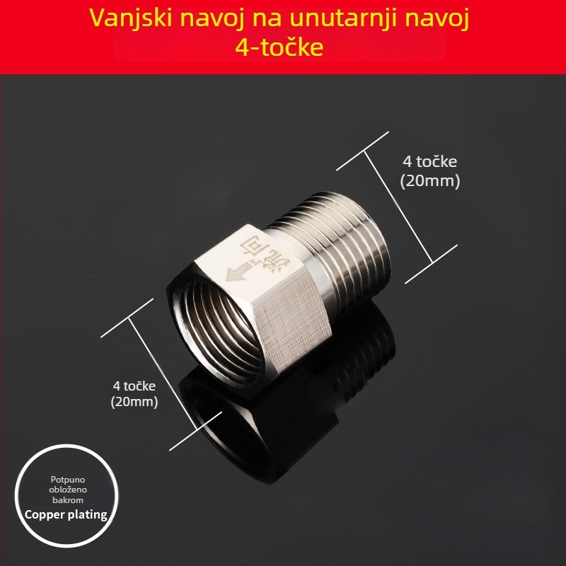 Provjerni ventil - nehrđajući čelik, bakar, mesing; Toilet Check Valve 1500; moderni minimalistički stil