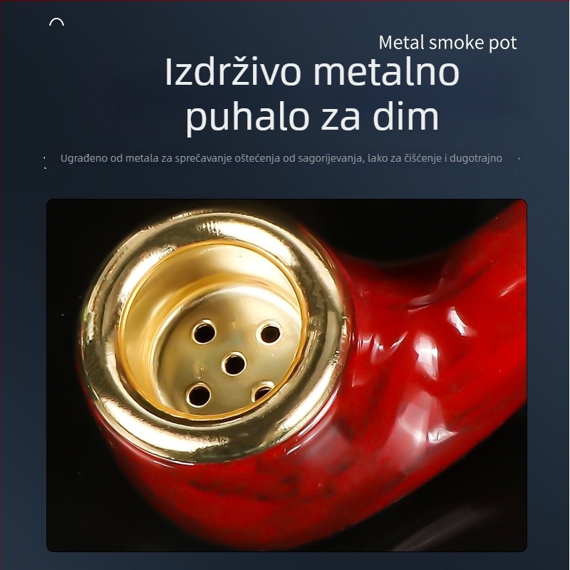 Dhl fajka od smole — moderni minimalistički stil, ponovno upotrebljiva