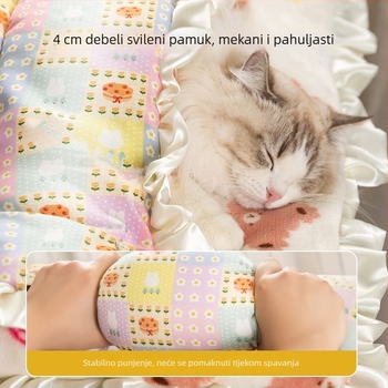 Pamukasti mačji gnijezdo i kavez – za sve sezone, pogodna za mačke i pse, marka Favorite