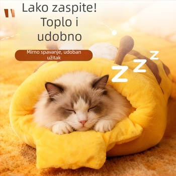 Mačje spavaće gnijezdo s zatvorenim wrap stilom, debelo i toplo; materijal Crystal super soft; podrijetlo Shandong; namijenjeno mačkama; kategorija: gnijezda i kućni ljubimci; ovlaštena privatna marka
