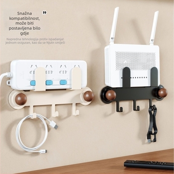 Zidni ABS nosač za router i set-top kutiju, s vakuumskim čašicama, 1 razina, model BN 59-01385A