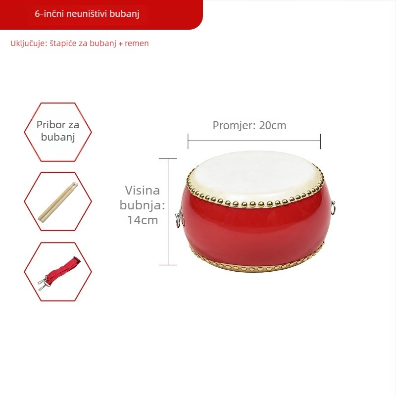 Tanggu bubanj od teleće kože za djecu – edukativni udarni instrument