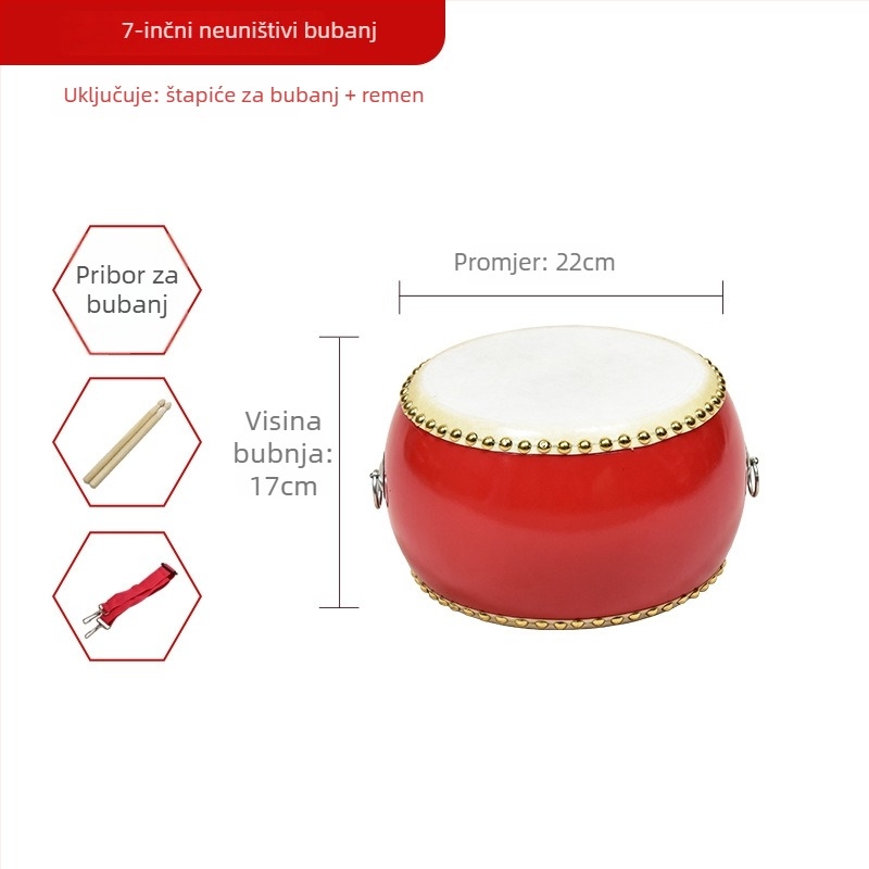 Tanggu bubanj od teleće kože za djecu – edukativni udarni instrument