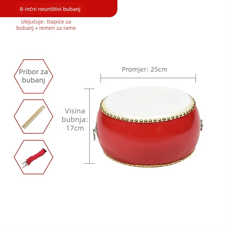 Tanggu bubanj od teleće kože za djecu – edukativni udarni instrument