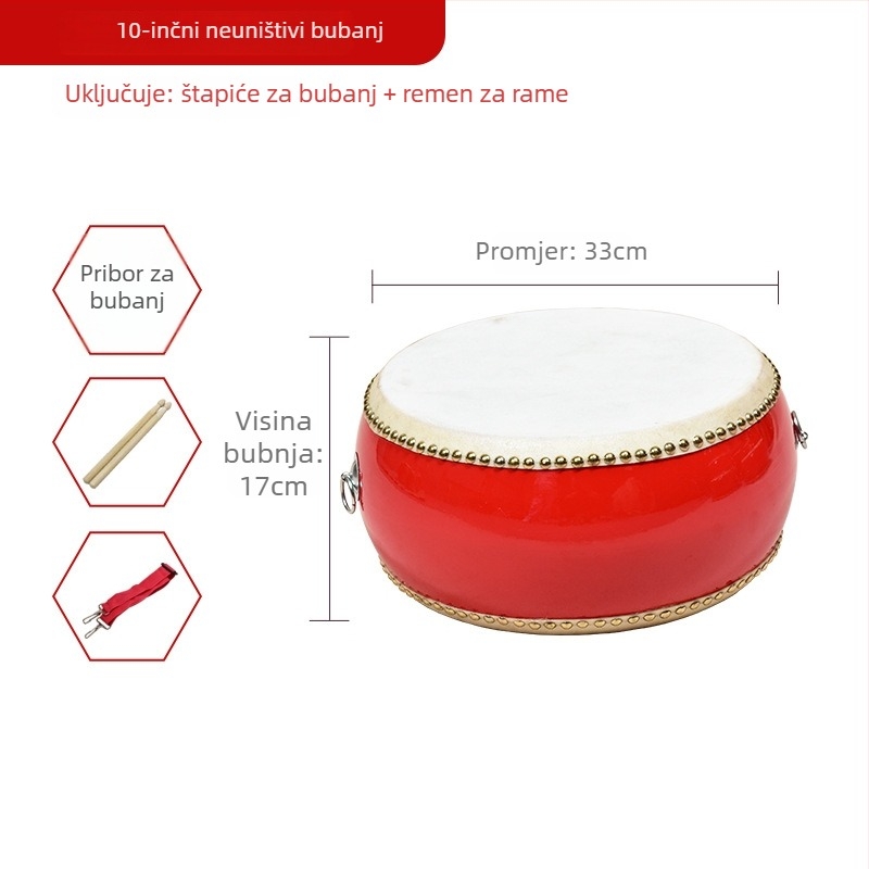 Tanggu bubanj od teleće kože za djecu – edukativni udarni instrument