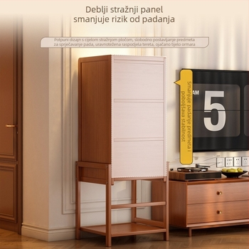 Polica za knjige Haichuan, moderan minimalistički stil, Nanzhu + MDF, model 25579