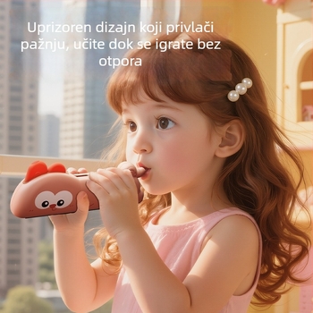 Dječja melodika s crtanim jednorogom – plastična igračka u šarenoj kutiji, marka Le zai, razvija sluh i koordinaciju ruka-oko, za djecu 4–6 godina