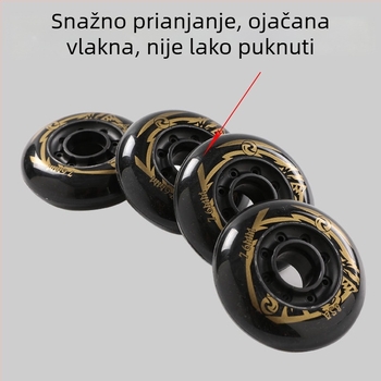 ROSELLE kotači za inline skates, PU visoke elastičnosti i otpornosti na habanje, s kočnicom, za ulicu