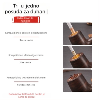 Mosazna glava fajke – troje namjena, višekratni dodatak za pušenje (Šifra: Three-Purpose Smoking Pot Head)