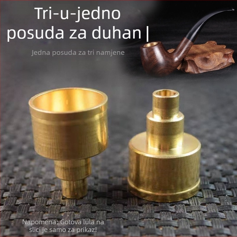 Mosazna glava fajke – troje namjena, višekratni dodatak za pušenje (Šifra: Three-Purpose Smoking Pot Head)