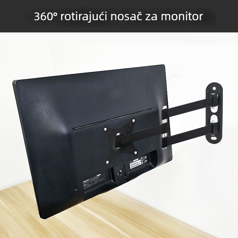 Newbanke 118 Zidni nosač za LCD monitor i TV — Okretni, Izvučni, Univerzalni, 1 kg