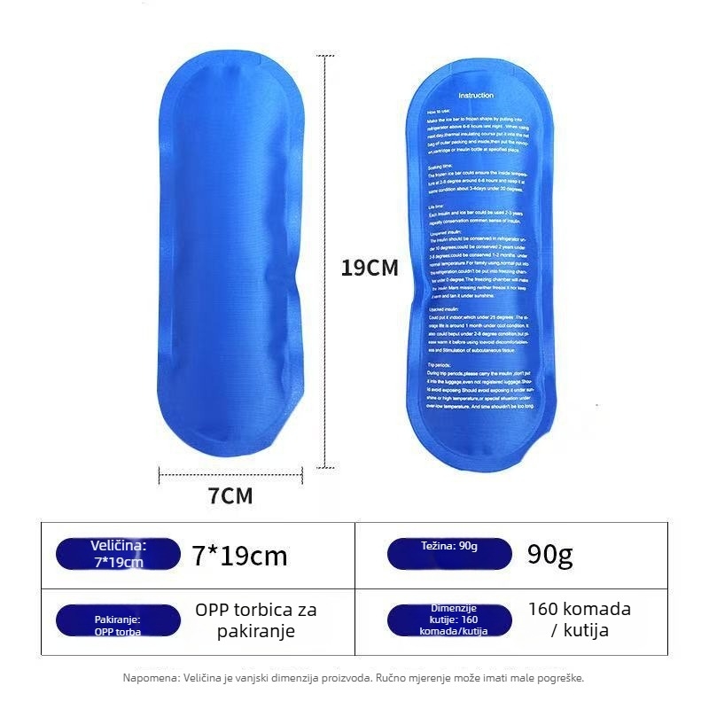 Gel-pak za glavu za hlađenje — PVC kućište, drugi punjeni materijali, prilagodljivo, za hlađenje i ublažavanje vrućine