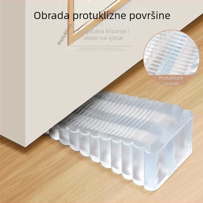 Stopač za vrata - plastični, montiran na pod, protuklizni, moderni minimalistički stil