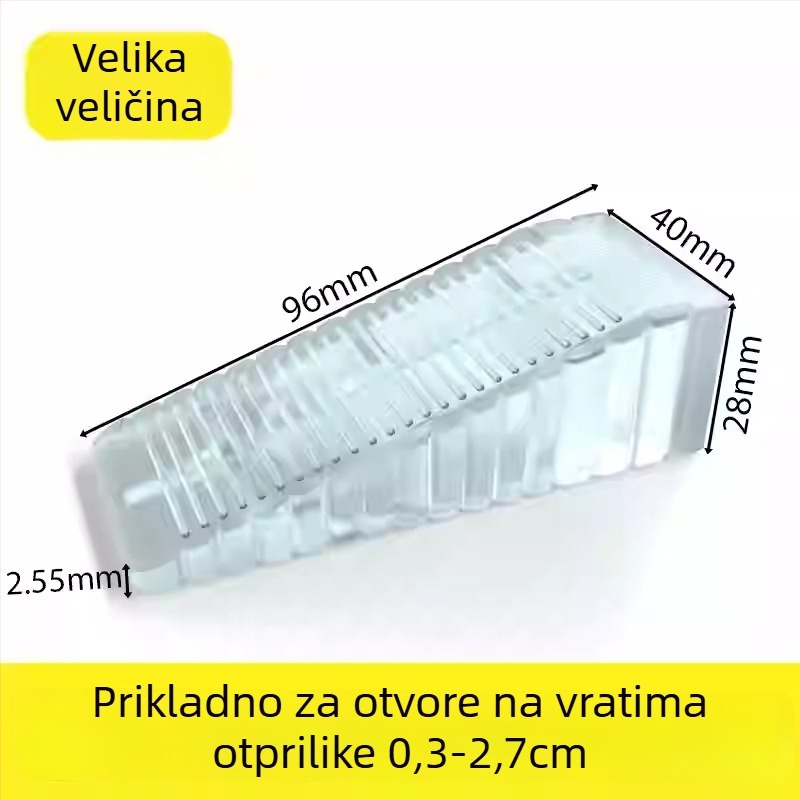 Stopač za vrata - plastični, montiran na pod, protuklizni, moderni minimalistički stil