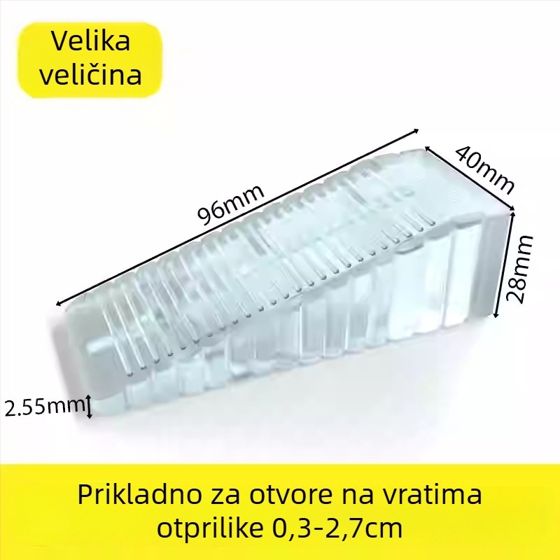 Stopač za vrata - plastični, montiran na pod, protuklizni, moderni minimalistički stil