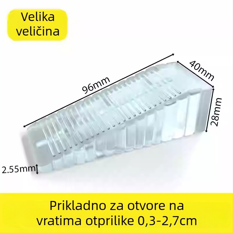 Stopač za vrata - plastični, montiran na pod, protuklizni, moderni minimalistički stil