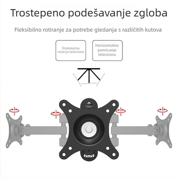 Izvlačni rotirajući zidni nosač za monitor LCD/TV