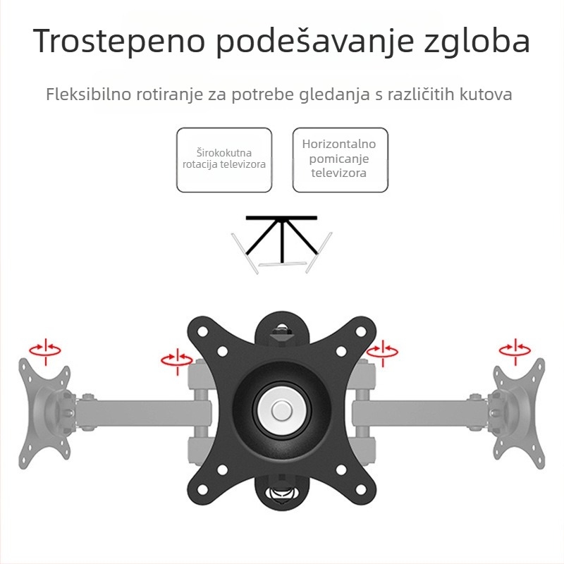 Izvlačni rotirajući zidni nosač za monitor LCD/TV
