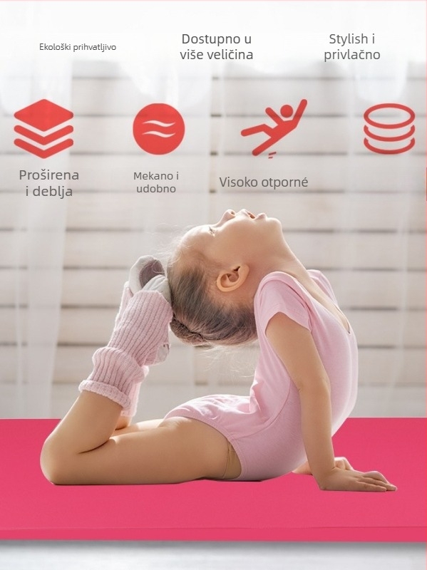 Dječja joga podloga za ples i fitness, Oxford tkanina, debljina 3 mm