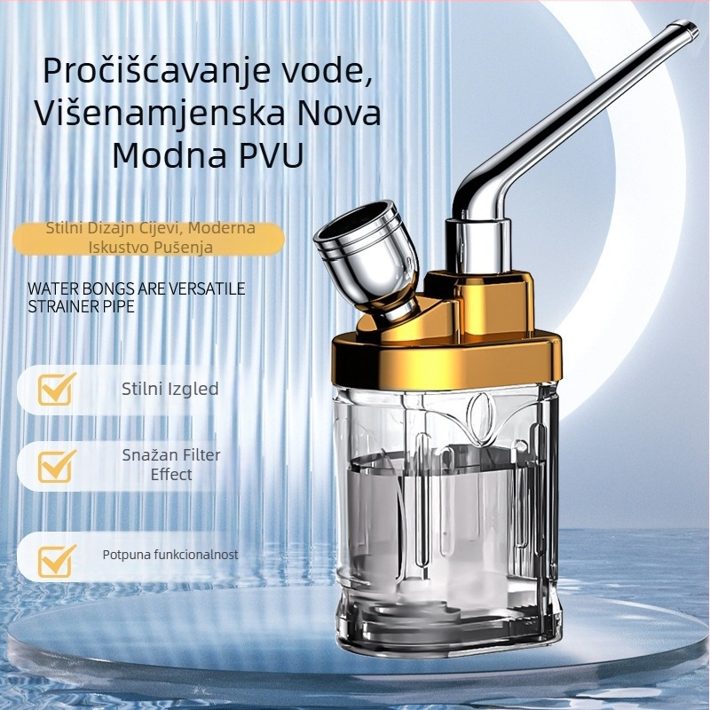 Filter za vodenu lulu - mikroporni, četiri funkcije (gruba/srednja/fina), prenosiv, smola, Yajue Yj-510