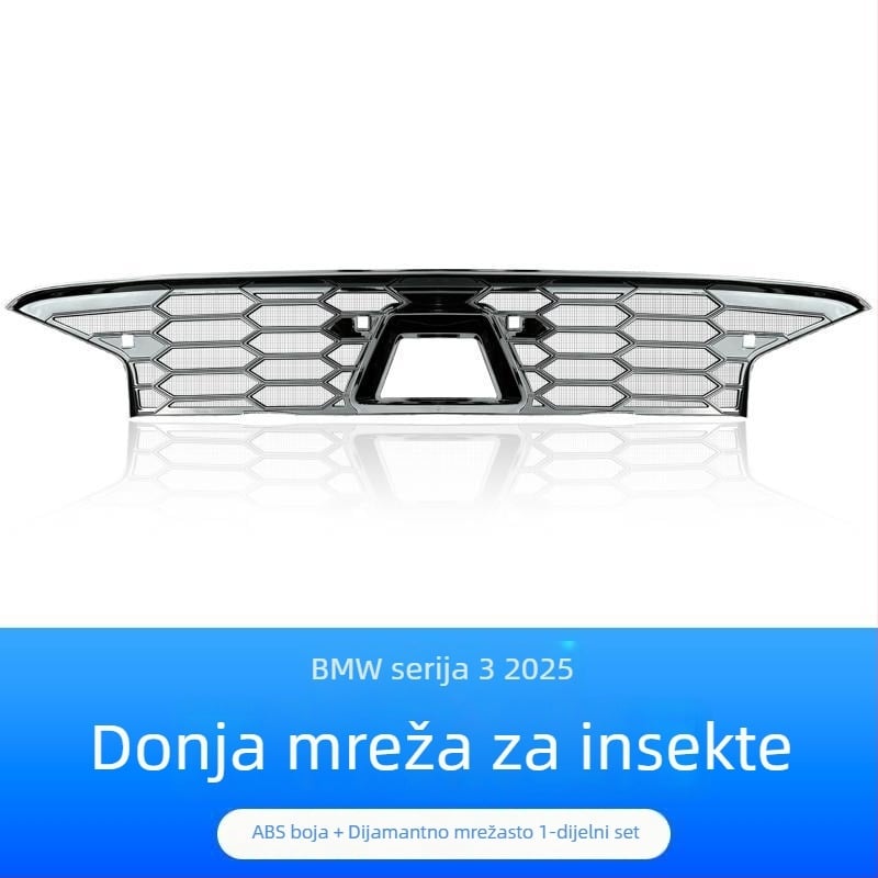 Dishan ABS + King Kong mreža donje rešetke za BMW 3. seriju (2023–2025) — zaštita od prašine, zaštita od kukaca, poboljšanje izgleda