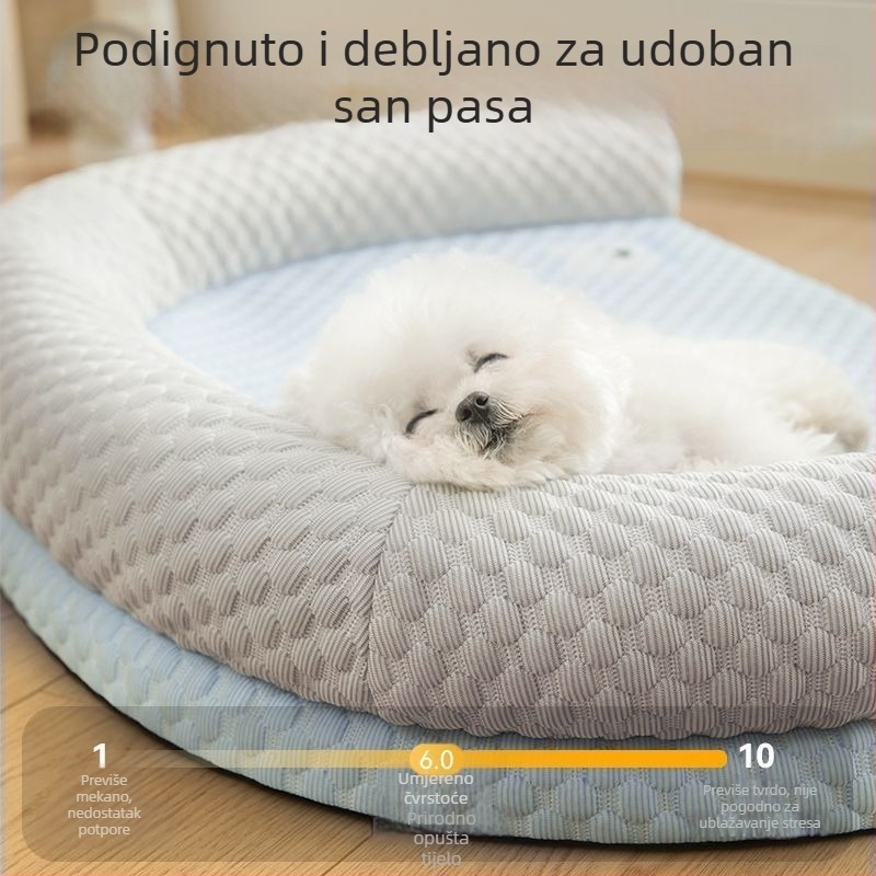 U-oblik gnijezda za pse i mačke, s odvojivim i pranjem navlakom i punjenjem, pogodno za sve sezone.