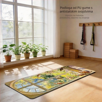 Joga prostirka od prirodne gume – 4 mm debljine, 2 kg, protuklizna, protiv plijesni, ekstra široka i duga