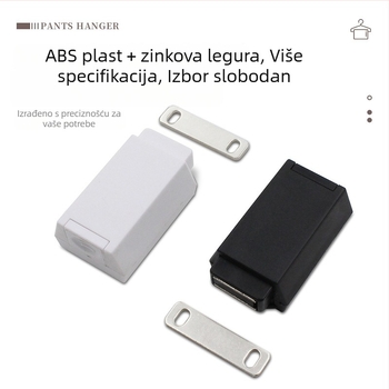 Uređaj za odskok vrata – teški, od ABS plastike; za vrata ormarića, ormariće za cipele i police; moderan minimalistički stil; injekcijsko lijevanje elektroplatinga; marka Yavet