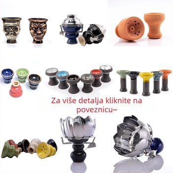 Keramička glava za nargilu — višekratna upotreba u modernom minimalističkom stilu